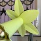 Iconic Bliss Yellow and Silver Daffodil Table Lamp 1980's