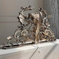 19th Century Wrought and Cast Iron Gothic Overdoor Light