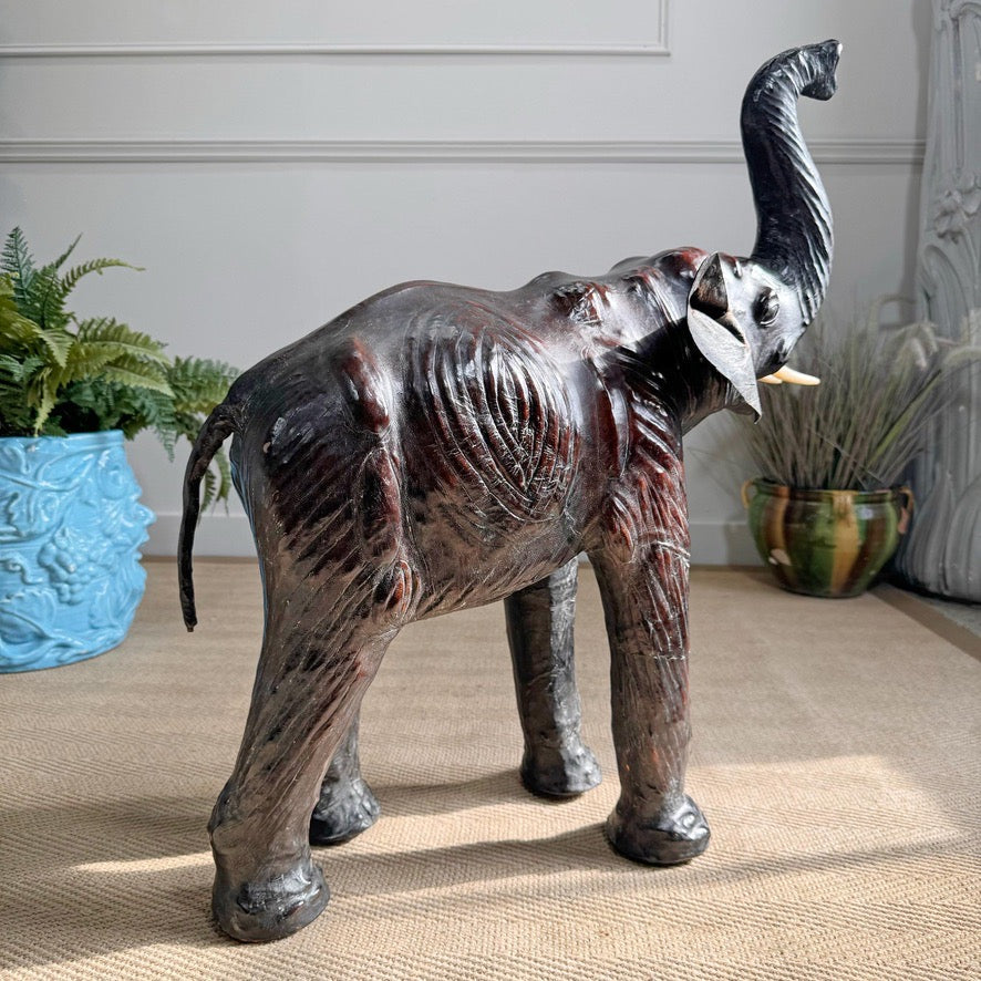 Liberty Of London Leather Elephant Foot Stool