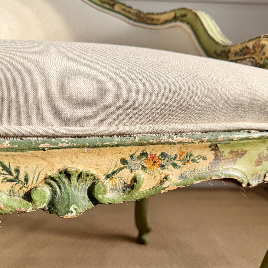 Antique Painted Venetian Chair Circa 1820
