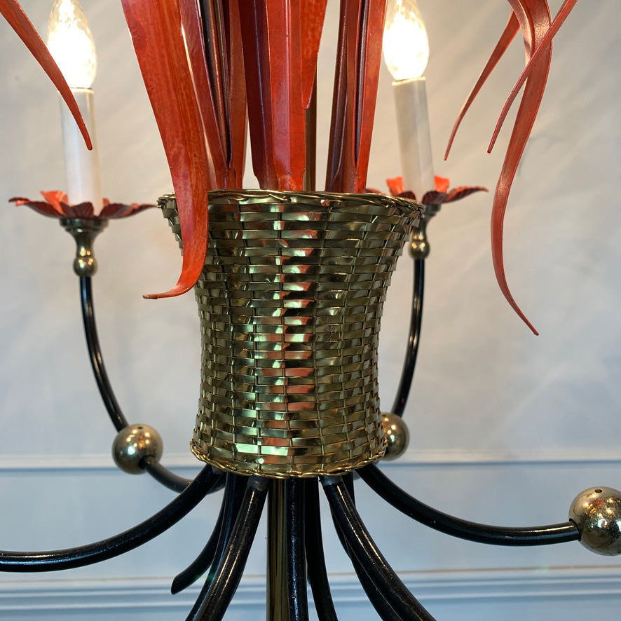 Maison Bagues Att Red Bulrush Chandelier