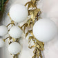 Pair of Signed P. Mas Rossi Naturalistic Gold Leaf Wall Lights
