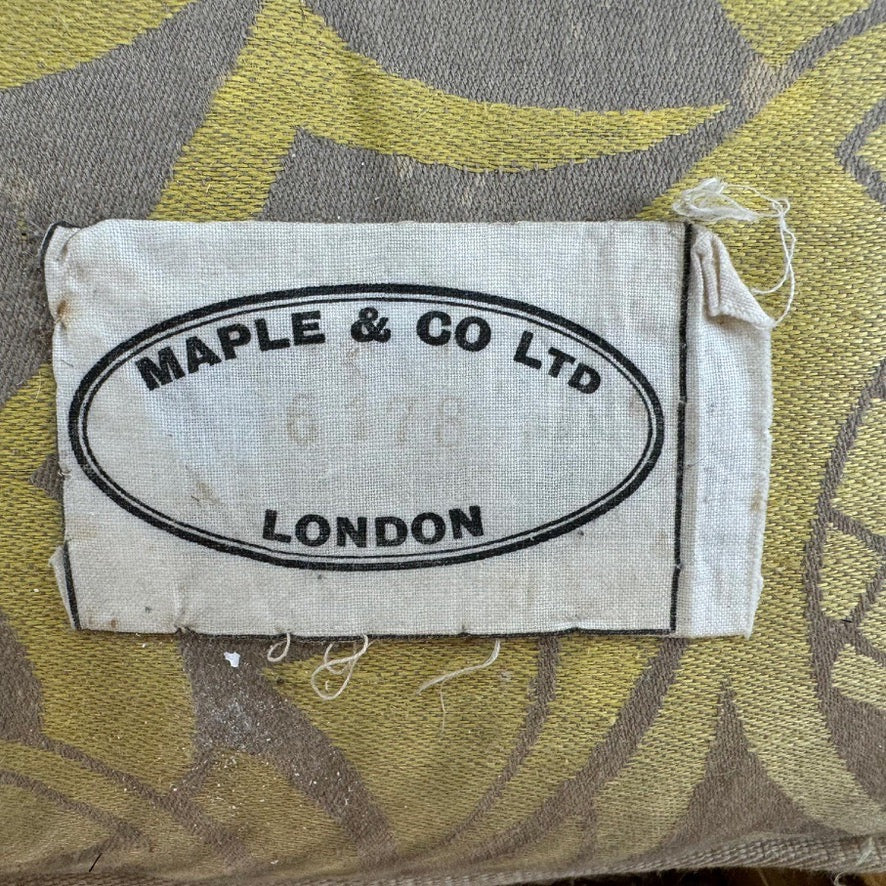 Giltwood Bergere Cane Bed Maple and Co of England Circa 1900