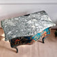 Antique Blue Chinoiserie Bombe Commode 19th Century France