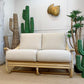 Angraves of Leicester Rattan Settee 1950's