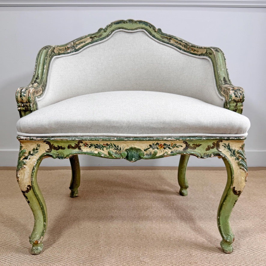 Antique Painted Venetian Chair Circa 1820