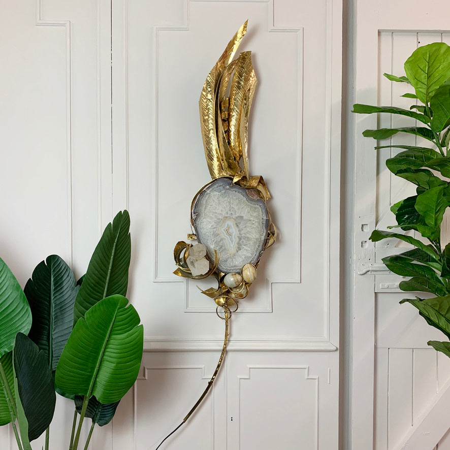 Marc d'Haenens Magnificent Signed Illuminated Wall Sculpture