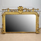 Antique Renaissance Revival Giltwood Overmantle Mirror 19th Century