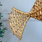 1950s Large Wicker Fish Pendant Light