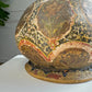 Algerian Darbuka Drum Polychrome and Gold Decorated Terracotta 19th Century