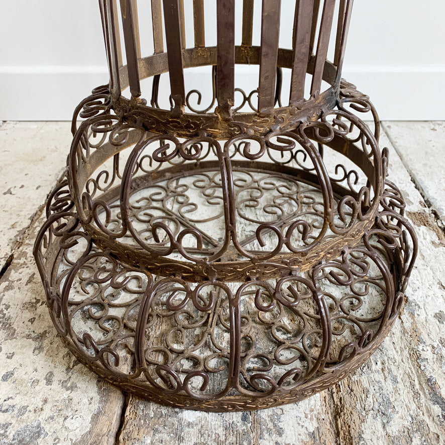 Mid Century Decorative Scrollwork Plant Stand