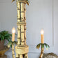 1980's Green Faux Bamboo Chandelier