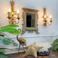 Silver Gilt Carved Wood Italian Wall Mirror 18th Century