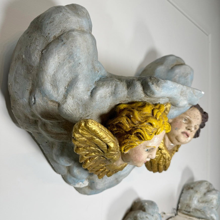 Plaster Putto Wall Shelves Circa 1920