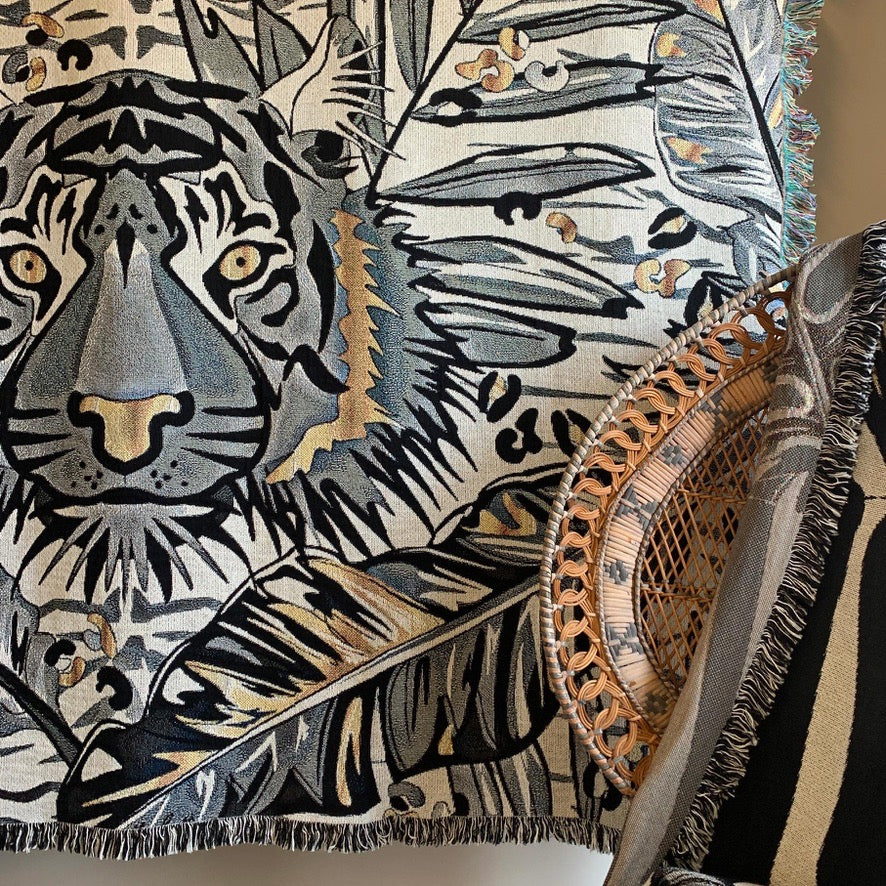The Tropics Collection 'Tiger' Woven Throw
