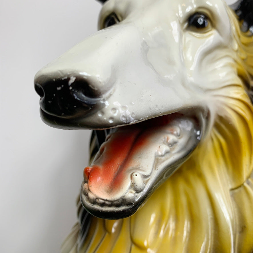 1950's Large Rough Collie Ceramic Dog