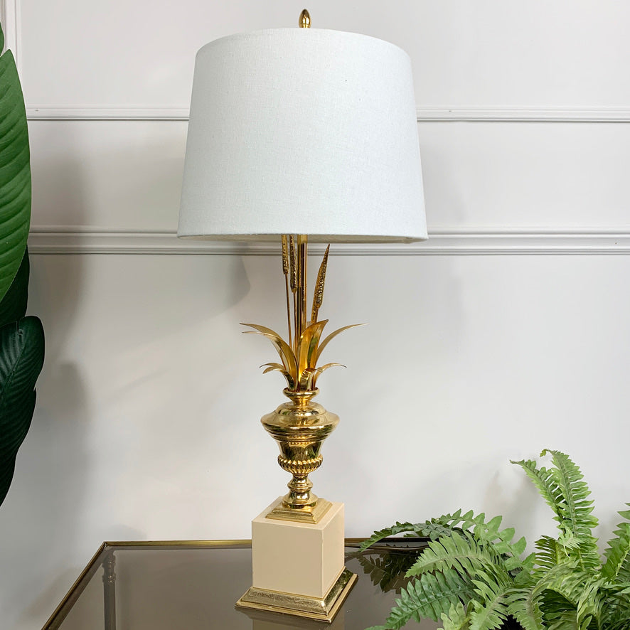 Lanciotto Gold Galeotti Table Lamp Italy 1970's for l'originale