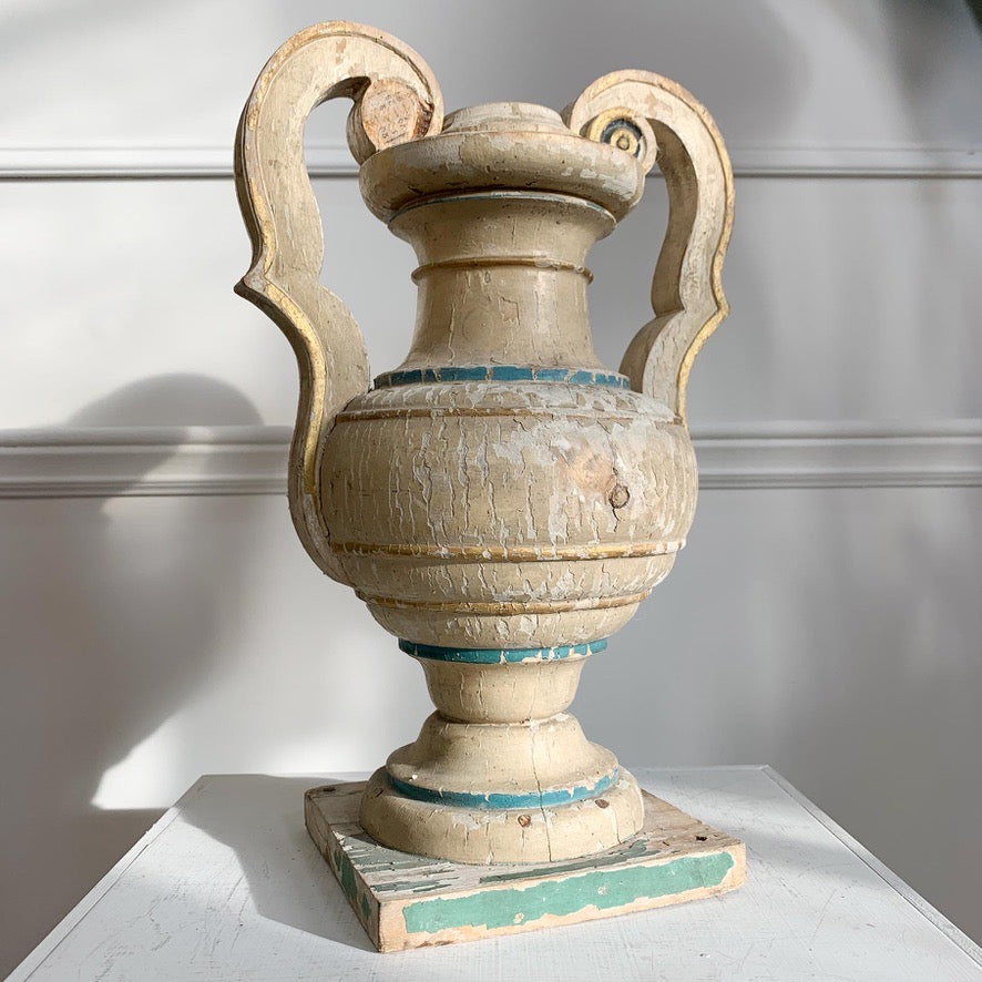18th Century Wood and Gesso Altar Vase