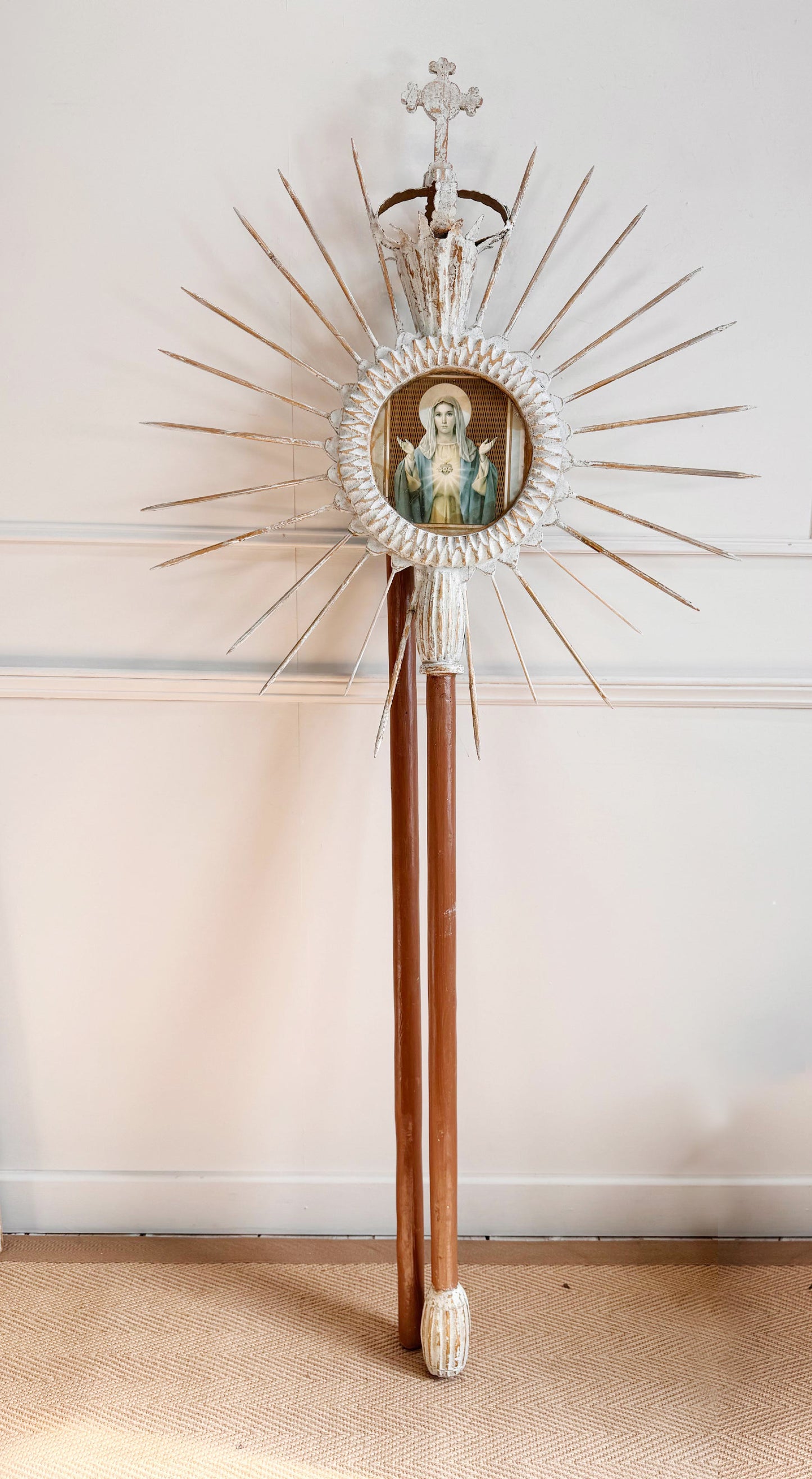 19th Century Sunburst with Crown