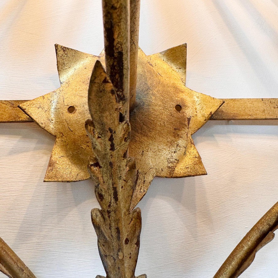 Vintage Ferro Wall Light 1950's Spain