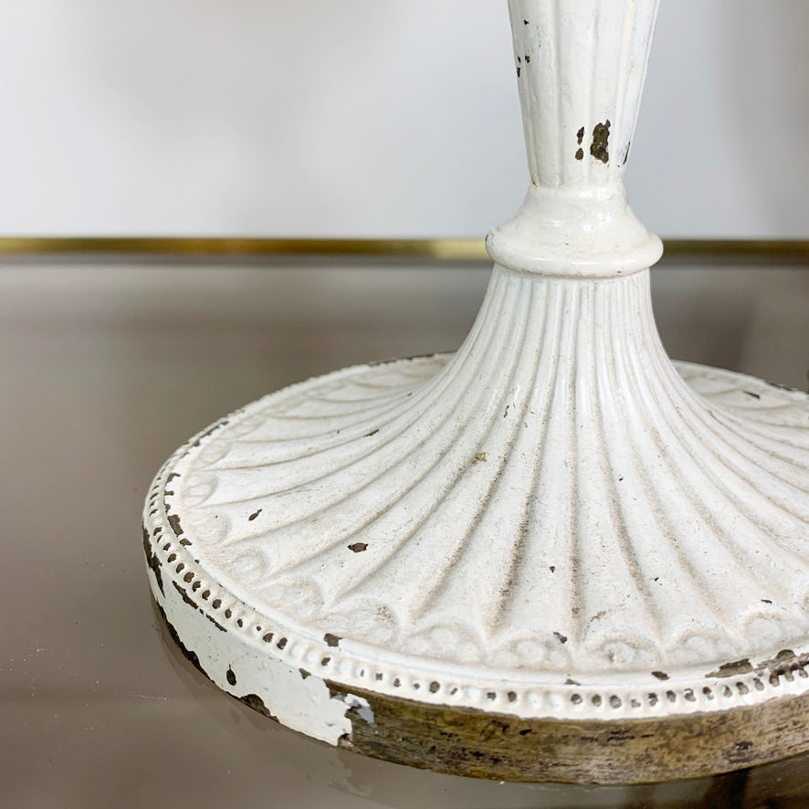 Natural Purple Sea Fan Coral mounted on a vintage brass base