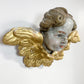 18th Century Giltwood and Polychrome Painted Putti/Cherub
