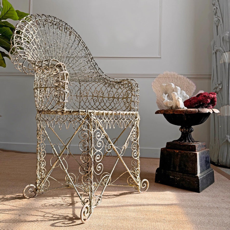Regency Decorative Wirework Garden Chair