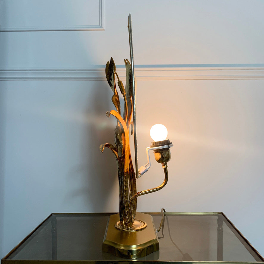 Lanciotto Galeotti Gold Goose & Moon Table Lamp