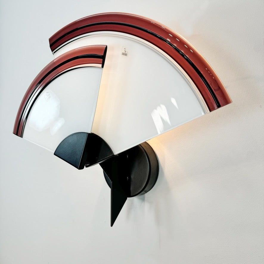 Large Vetri Murano Glass Uchiwa Wall Light