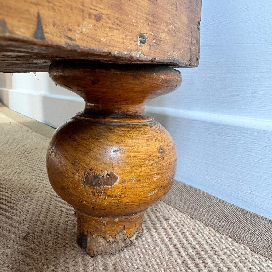 Biedermeier Scumble and Faux Burlwood Painted Chest of Drawers
