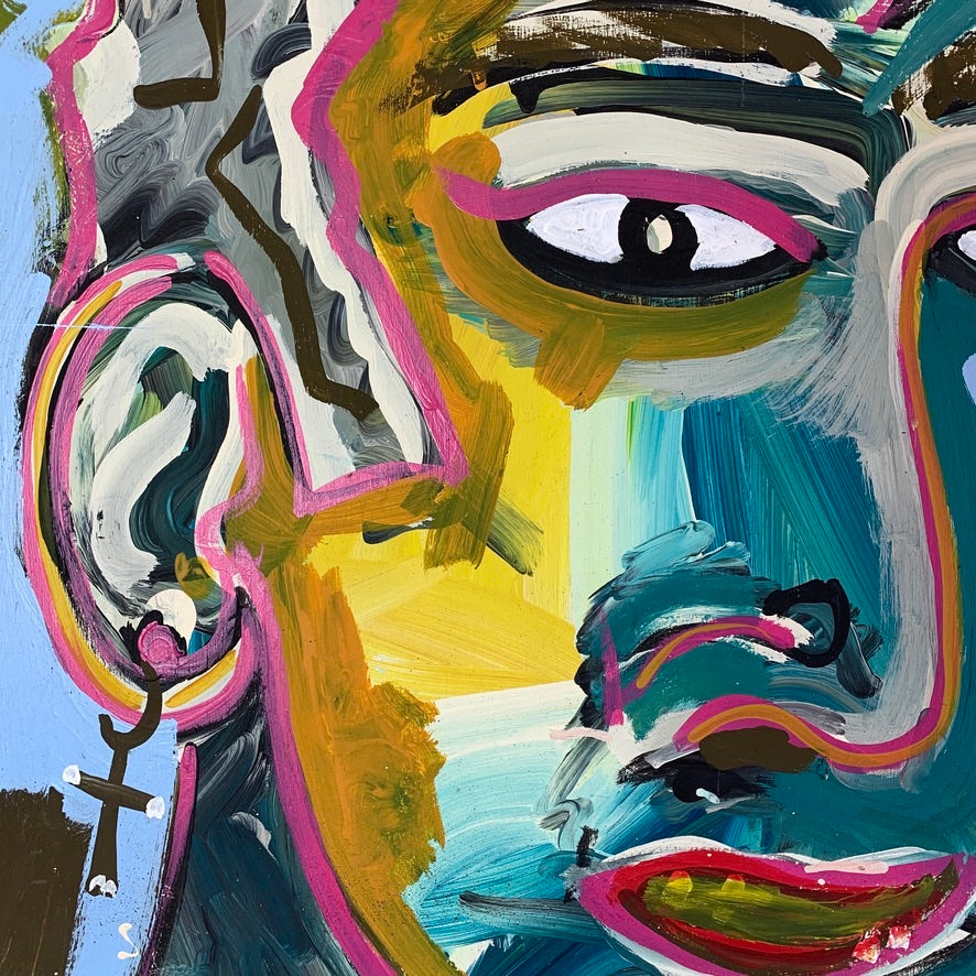 Faces In My Head - Outsider Artist Drew