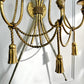 An Outstanding 1950's Italian Cross Sword and Gilt Rope Tassel Wall Light