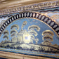 Georgian Gilt-Gesso Framed Wall Mirror with Inset Verre Eglomise Gilded Glass Frieze