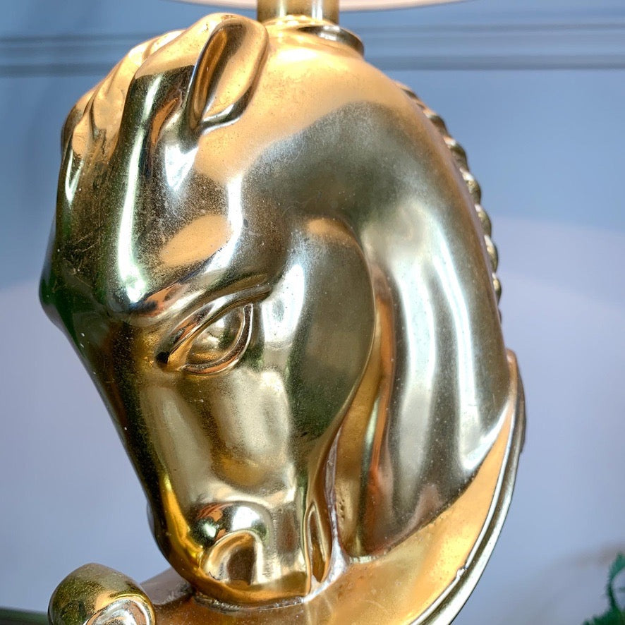 24k Gold Plated Cheval Table Lamp