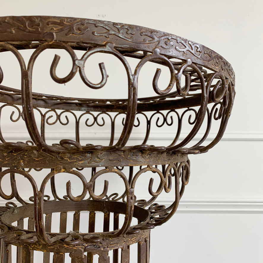 Mid Century Decorative Scrollwork Plant Stand