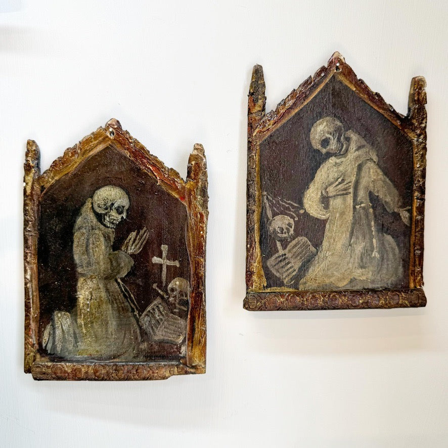 Pair Of Memento Mori 16th Century Italy