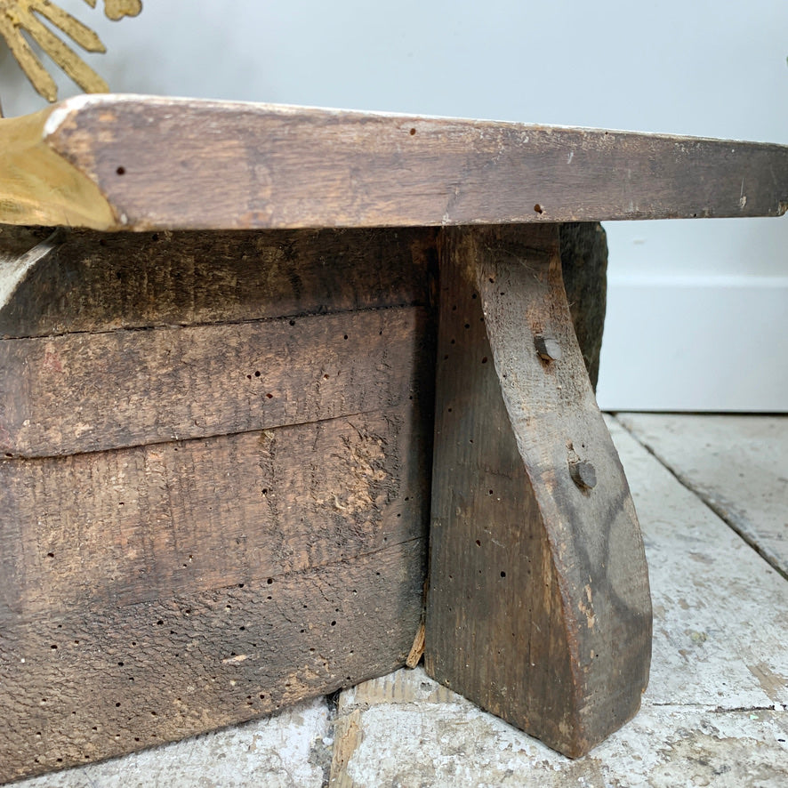 18th Century Gilt Painted Baroque Stand