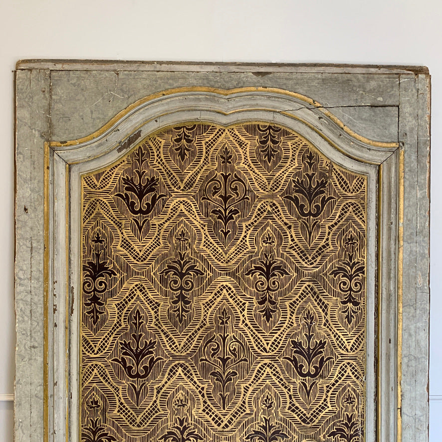 17th C Italian Hand Painted Gilt Chapel Panel