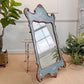 Antique Turquoise Painted Venetian Mirror