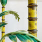 Polychrome Green Palm Tree Floor Lamp France 1940's
