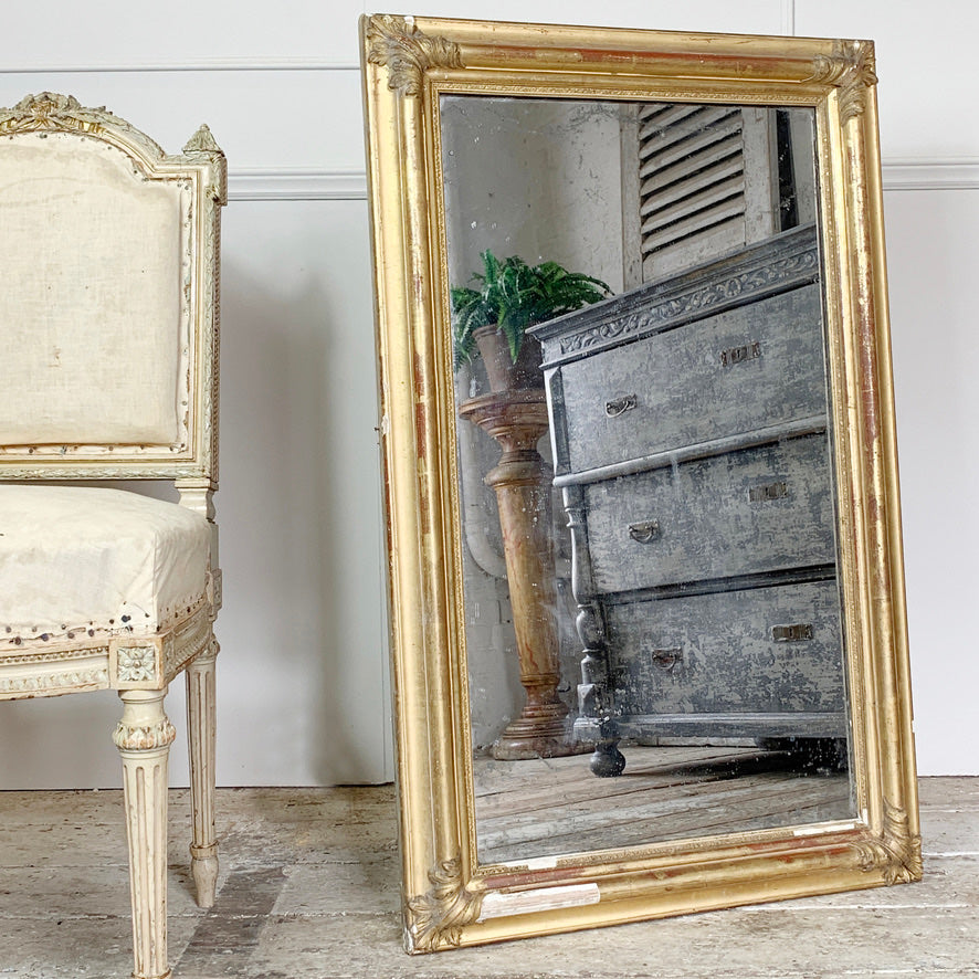 19th Century Antique French Gilt Mirror