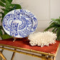 19th Century Derby Pottery Blue and White Sample Pattern Plate