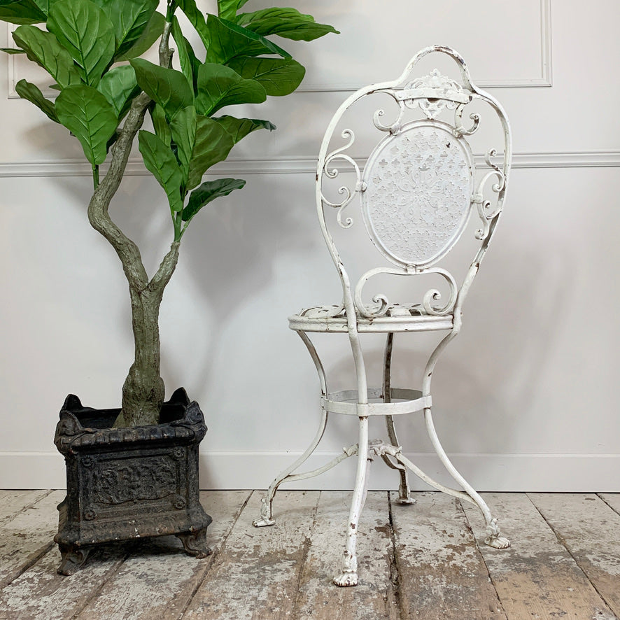 19th Century White Lions Paw Arras Orangery Chair