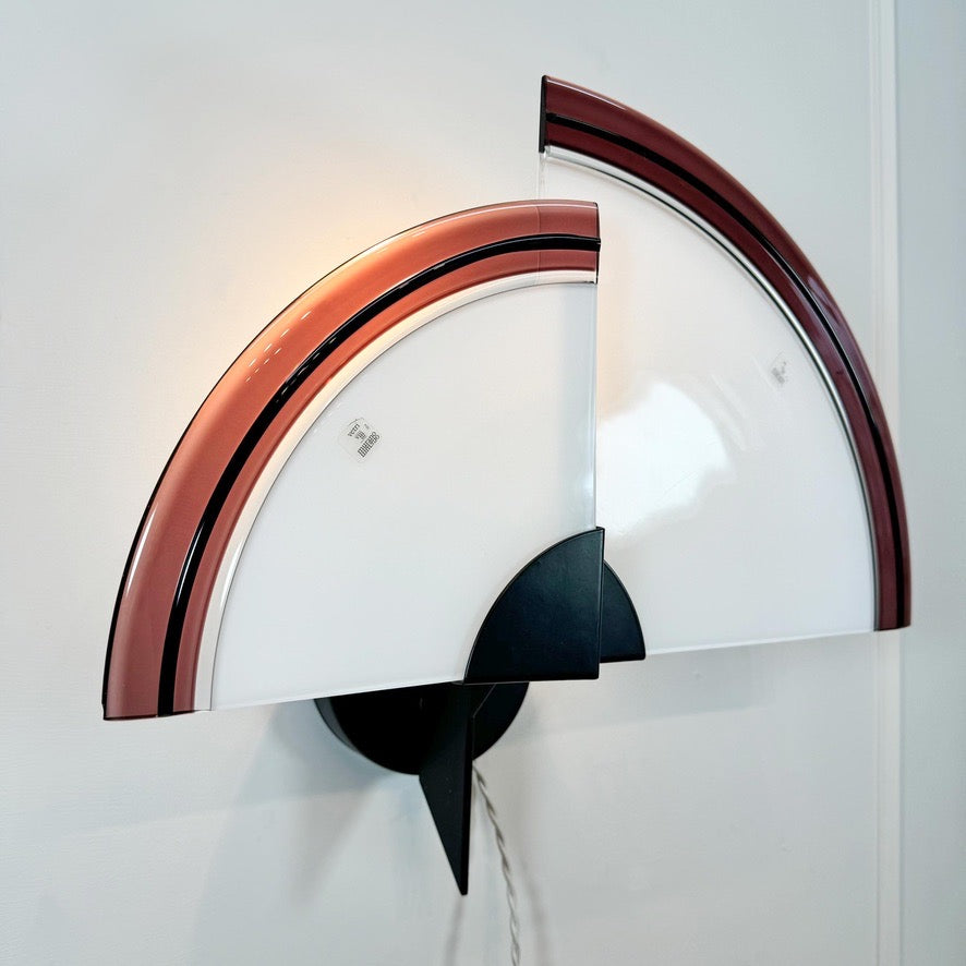 Large Vetri Murano Glass Uchiwa Wall Light