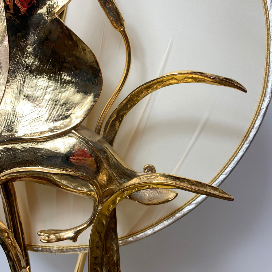 Lanciotto Galeotti Gold Goose & Moon Table Lamp