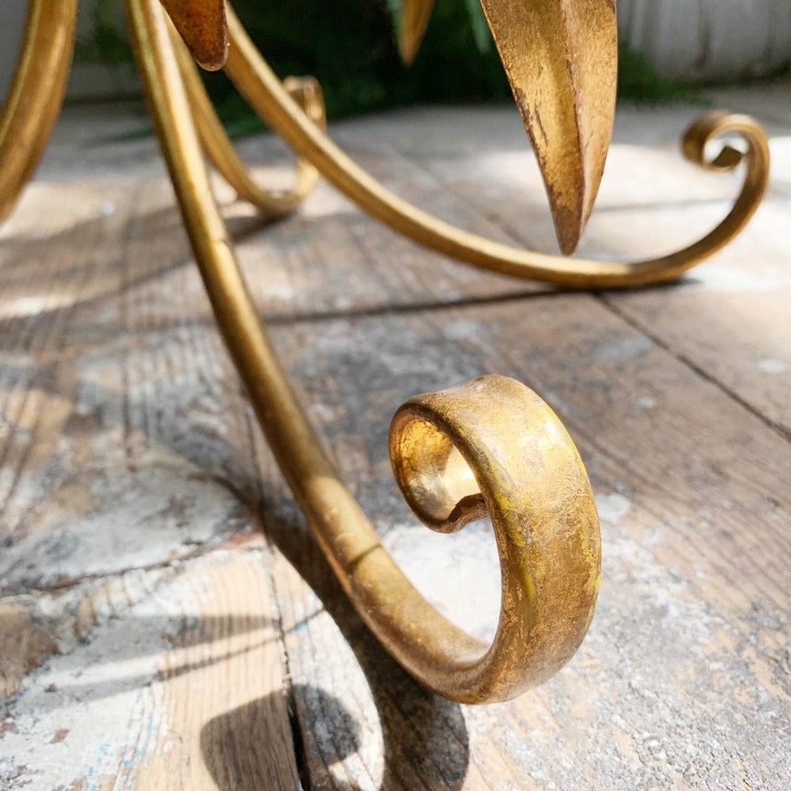 Italian Gold Leaf Coffee Table 1950's