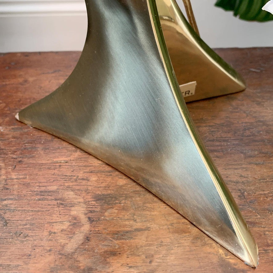 Rare Maison Rougier White Figural Shell Lamp 1970's