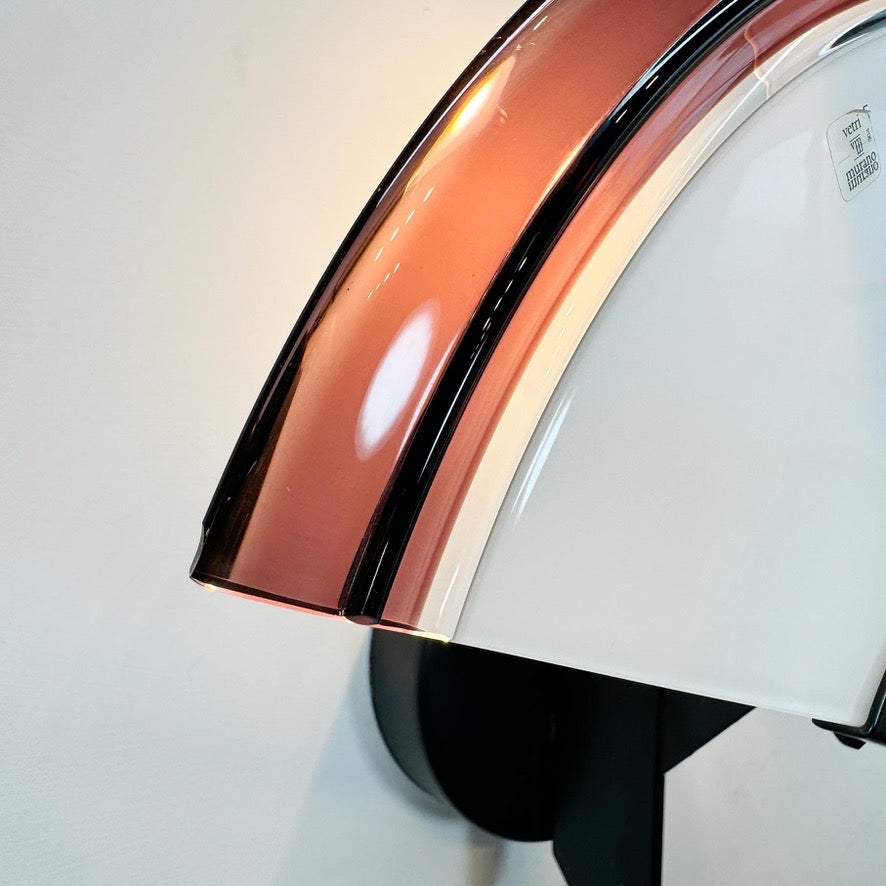 Large Vetri Murano Glass Uchiwa Wall Light
