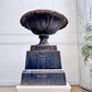 Antique Handyside Style Cast Iron Tazza Urn on Plinth 19th Century