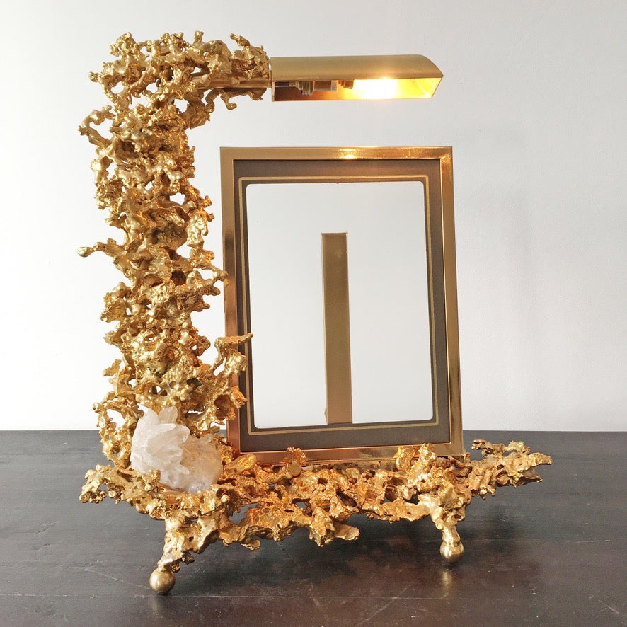 Claude Victor Boeltz 'Exploded' 24K Gold Plated Photograph Frame